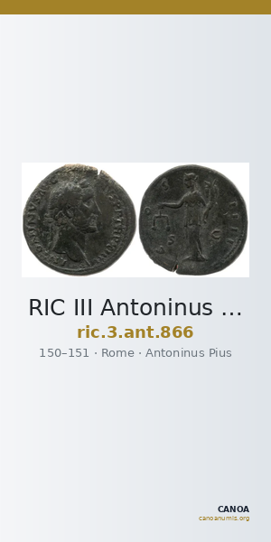 RIC III Antoninus Pius 866 — CANOA