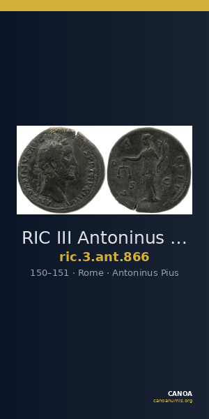 RIC III Antoninus Pius 866 — CANOA