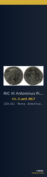 RIC III Antoninus Pius 867 — CANOA