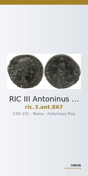 RIC III Antoninus Pius 867 — CANOA