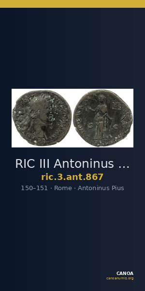 RIC III Antoninus Pius 867 — CANOA