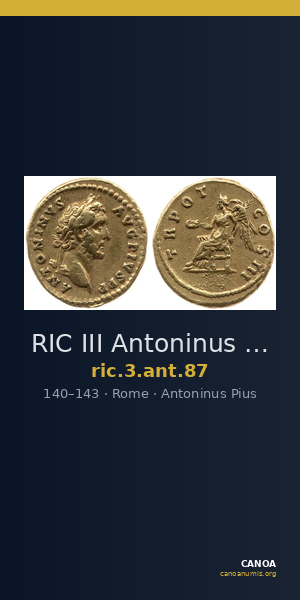 RIC III Antoninus Pius 87 — CANOA