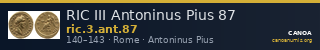 RIC III Antoninus Pius 87 — CANOA