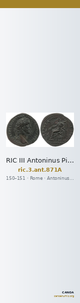 RIC III Antoninus Pius 871A — CANOA