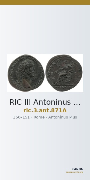 RIC III Antoninus Pius 871A — CANOA