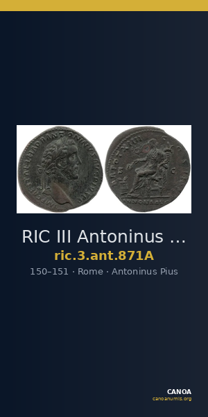 RIC III Antoninus Pius 871A — CANOA