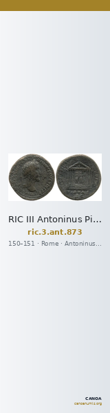 RIC III Antoninus Pius 873 — CANOA