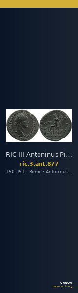 RIC III Antoninus Pius 877 — CANOA