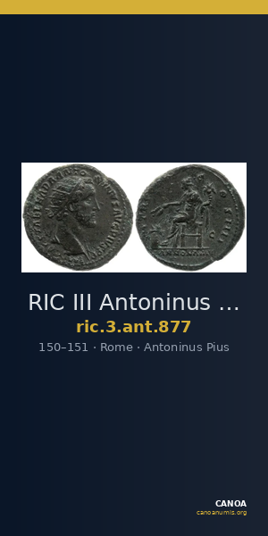 RIC III Antoninus Pius 877 — CANOA