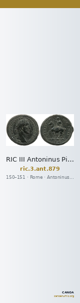RIC III Antoninus Pius 879 — CANOA