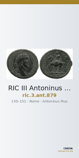 RIC III Antoninus Pius 879 — CANOA