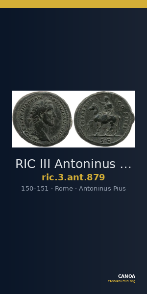 RIC III Antoninus Pius 879 — CANOA