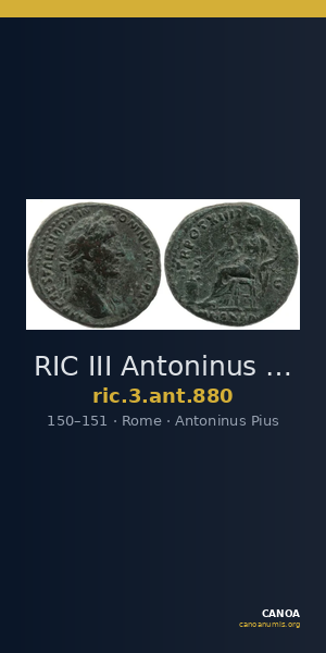 RIC III Antoninus Pius 880 — CANOA