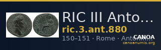 RIC III Antoninus Pius 880 — CANOA