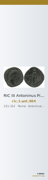 RIC III Antoninus Pius 884 — CANOA