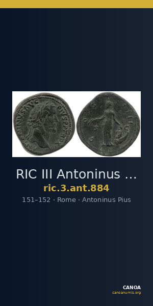 RIC III Antoninus Pius 884 — CANOA