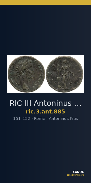 RIC III Antoninus Pius 885 — CANOA