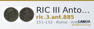 RIC III Antoninus Pius 885 — CANOA