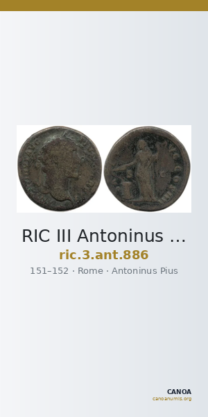 RIC III Antoninus Pius 886 — CANOA