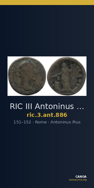 RIC III Antoninus Pius 886 — CANOA