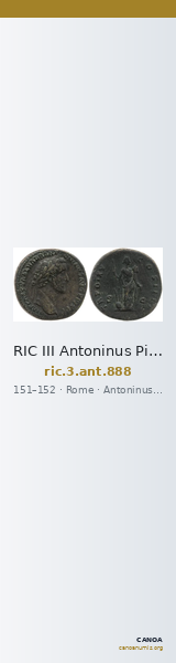 RIC III Antoninus Pius 888 — CANOA
