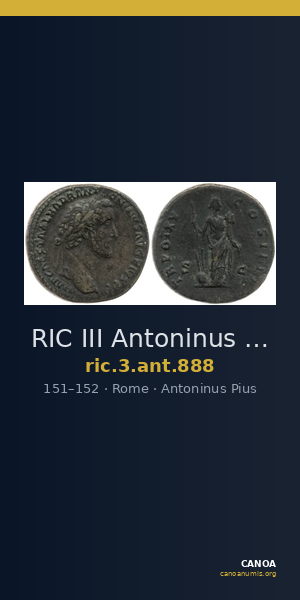 RIC III Antoninus Pius 888 — CANOA