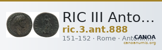 RIC III Antoninus Pius 888 — CANOA