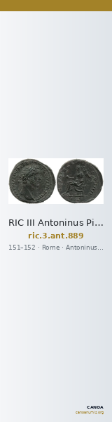 RIC III Antoninus Pius 889 — CANOA
