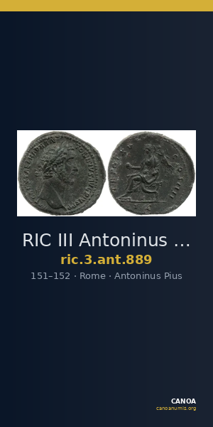 RIC III Antoninus Pius 889 — CANOA