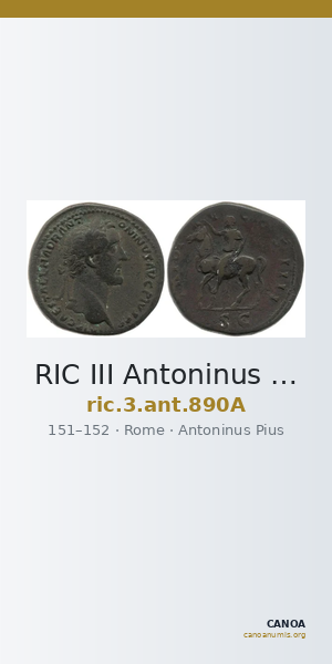 RIC III Antoninus Pius 890A — CANOA