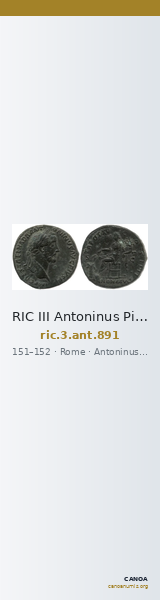RIC III Antoninus Pius 891 — CANOA