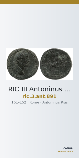 RIC III Antoninus Pius 891 — CANOA