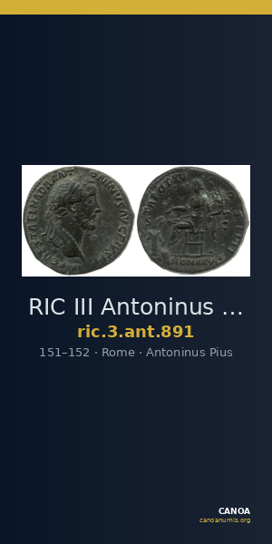 RIC III Antoninus Pius 891 — CANOA