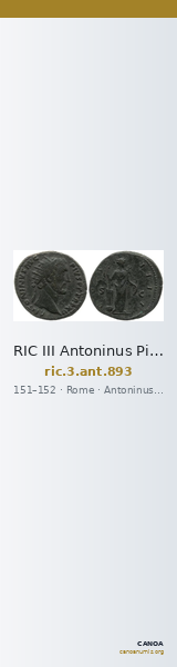 RIC III Antoninus Pius 893 — CANOA