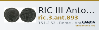 RIC III Antoninus Pius 893 — CANOA