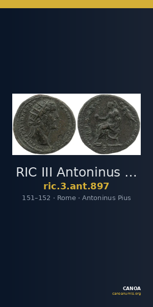 RIC III Antoninus Pius 897 — CANOA