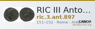 RIC III Antoninus Pius 897 — CANOA