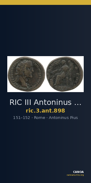 RIC III Antoninus Pius 898 — CANOA