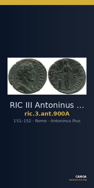 RIC III Antoninus Pius 900A — CANOA