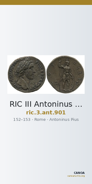 RIC III Antoninus Pius 901 — CANOA