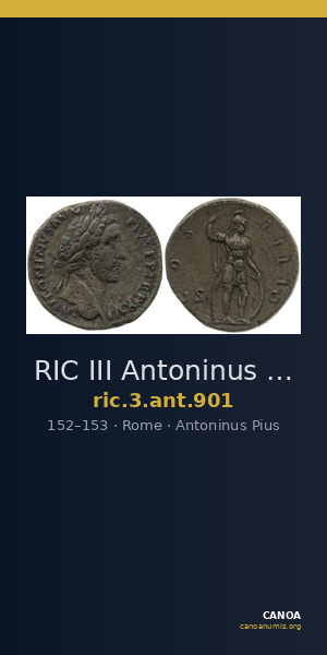 RIC III Antoninus Pius 901 — CANOA