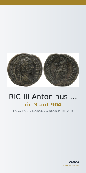 RIC III Antoninus Pius 904 — CANOA