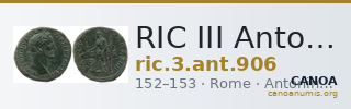 RIC III Antoninus Pius 906 — CANOA