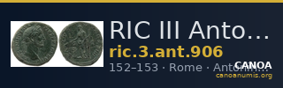 RIC III Antoninus Pius 906 — CANOA