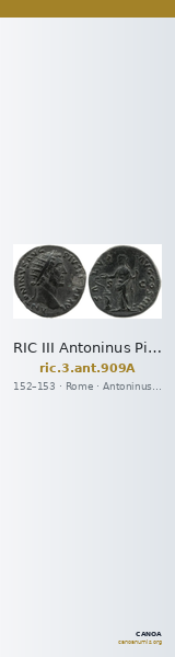RIC III Antoninus Pius 909A — CANOA