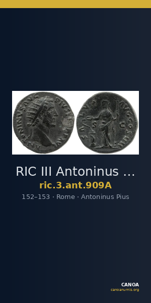 RIC III Antoninus Pius 909A — CANOA