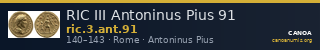 RIC III Antoninus Pius 91 — CANOA