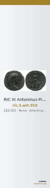 RIC III Antoninus Pius 910 — CANOA