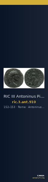 RIC III Antoninus Pius 910 — CANOA