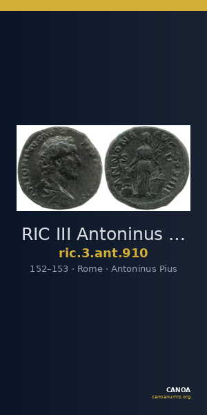 RIC III Antoninus Pius 910 — CANOA